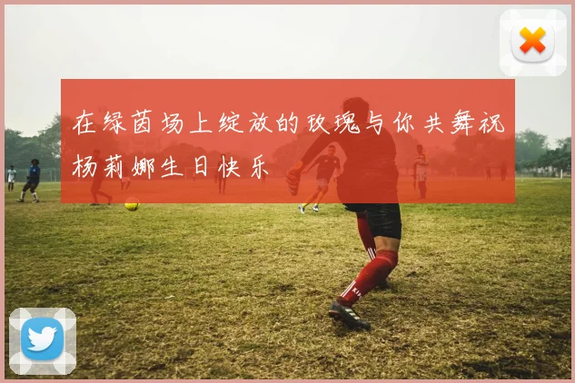 在绿茵场上绽放的玫瑰与你共舞祝杨莉娜生日快乐